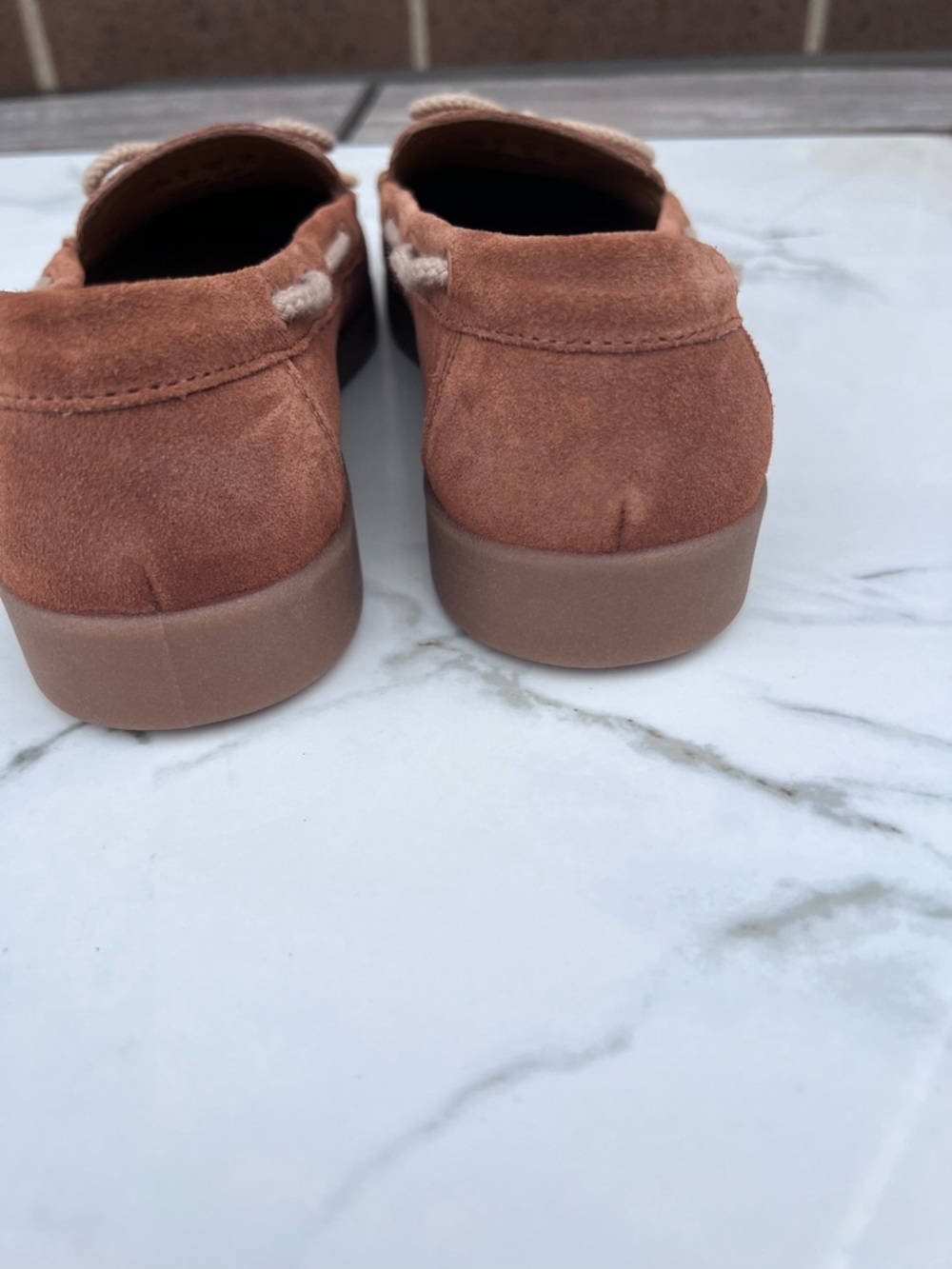 Naturalizer Keelboat Brown Suede Slip-On Round Toe Boat Shoes - Picture 5 of 7